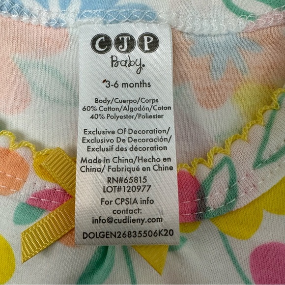 CJP Baby 3pc Outfit - Size 3-6M - Picture 3 of 8